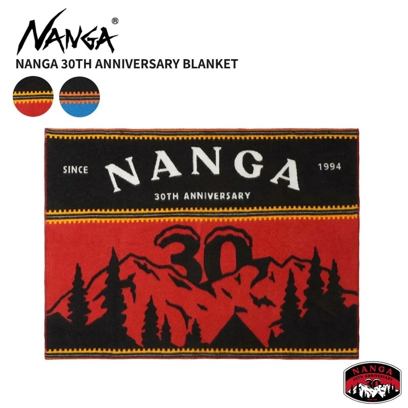 ナンガ 毛布 30THアニバーサリー ブランケット NANGA ナンガ ロゴ ラグ NANGA 30TH ANNIVERSARY BLANKET ひざ掛け アウトドア キャンプ