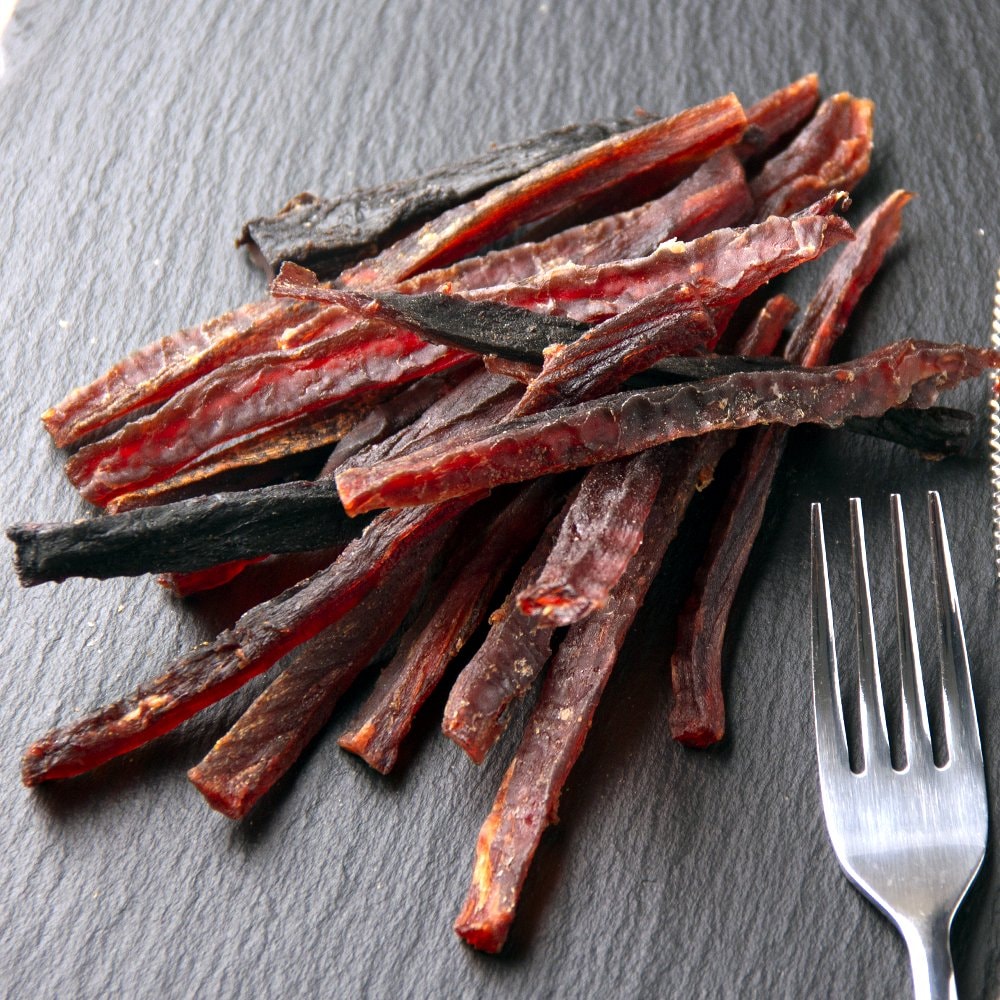 １０袋セット　国産　カツオのジャーキー　細切り　５０ｇX１０袋　犬猫用おやつ　無添加無着色　ＰａｃｋｕｎｘＣＯＣＯＡ　ＣＲＣ35―25―10―20―00