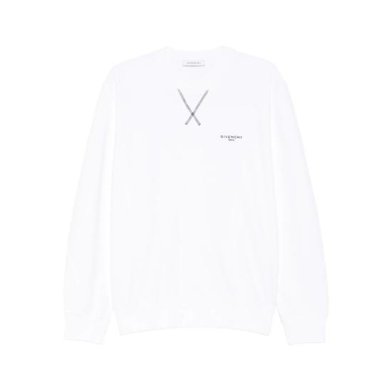 GIVENCHY Men Sweatshirts BMJ0P63YS1 100 WHITE