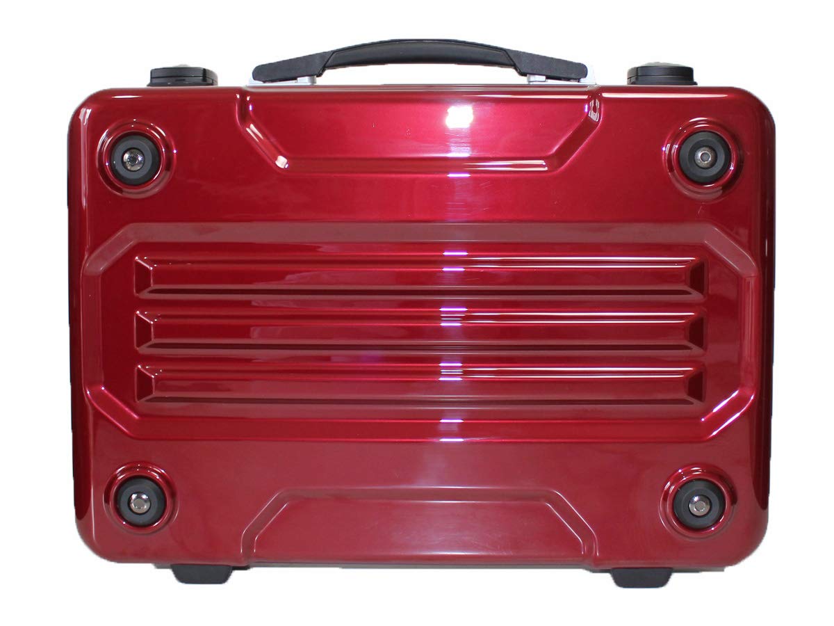 [ジ―ブロンコ]G-BRONCO アタッシュケース ブリーフケース ビジネスバッグ ４５ｃｍ B4サイズ ポリカーボネート 軽量 PCケース PC収納 TSAロック ショルダーベルト付 (レッド)