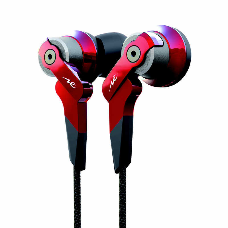 ラディウス　有線イヤホン カナル型 [ φ3.5mm ミニプラグ / ハイレゾ 対応 ] レッド　HP-NHR21