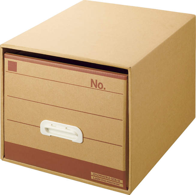 （まとめ買い）ライオン事務器 文書保存箱 ストックキャビネット A4用 SCB-12 162-66 [x3]
