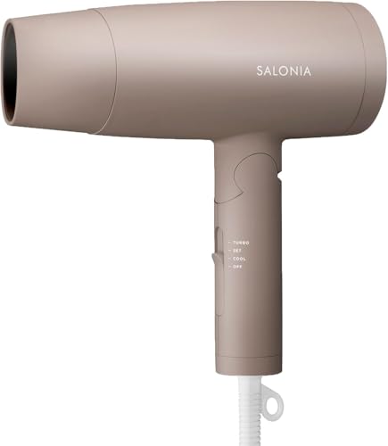 SALONIA サロニア スピーディーイオン ドライヤー 大風量 速乾 軽量 マイナスイオン ヘアドライヤー SL-013BE ベージュ