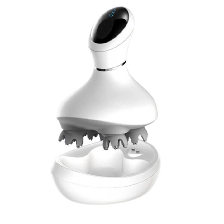 頭皮マッサージャー ヘッドスパ 電動 ヘッドマッサージャー 指圧揉捏 振動マッサージ 首 肩 全身