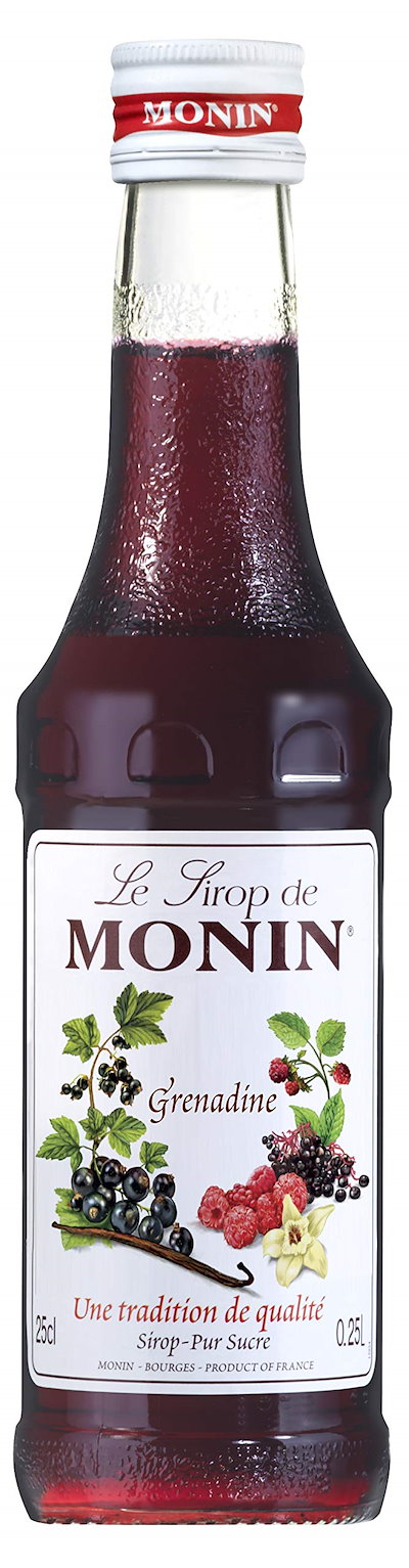 他サイト： MONIN(モナン) グレナディン・シロップ250ml 【プロ バーテンダー と バリスタ に愛される カクテル/モクテル のノンアルコール割り材】【常温保存】の商品画像