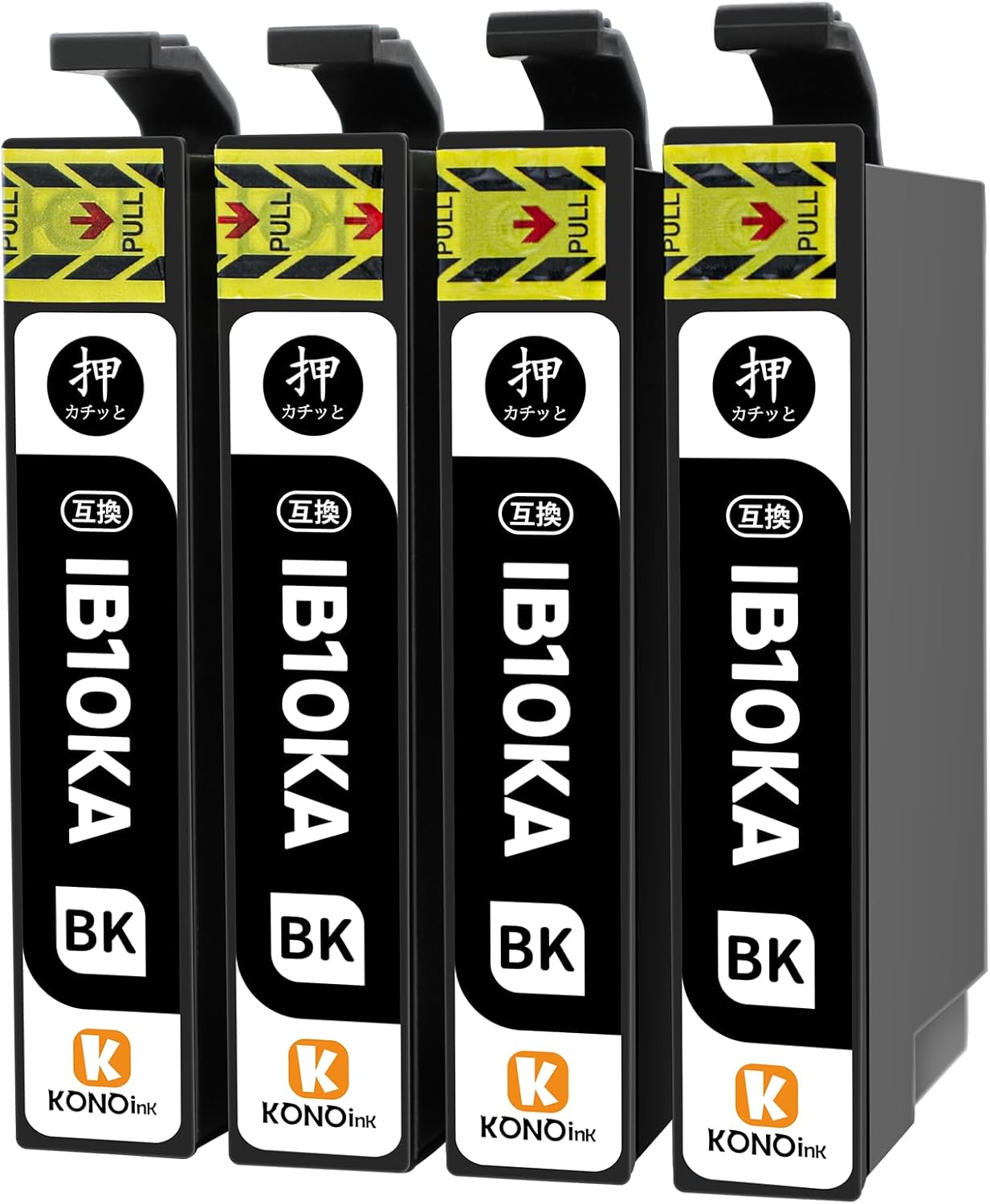 エプソン対応インクカートリッジ 黒 4本セット カードケース 説明書付き