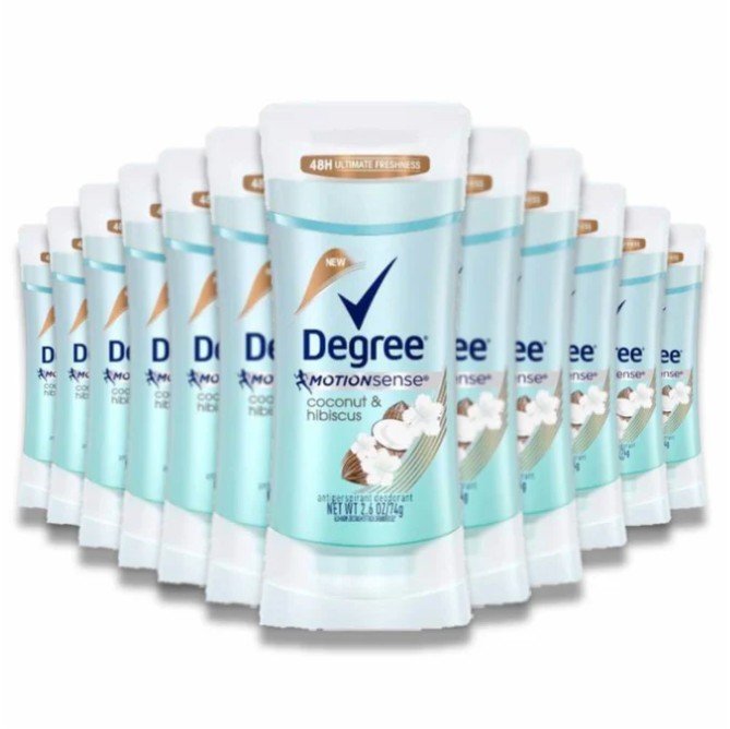 Degree - Antiperspirant Deodorant Motionsense Coconut & Hibiscus 2.7 oz - 12 Pack