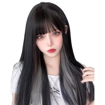 黒ロングウィッグ Amazon.co.jp: J-Cube 黒髪 ウィッグ ロング ストレート