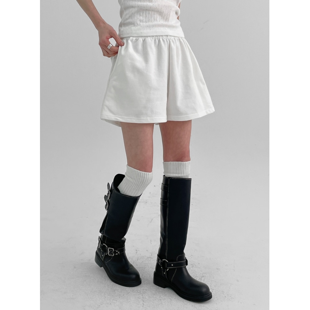 ブラックアップ [春新品] デュコレーベルコットンバンディングショーツ