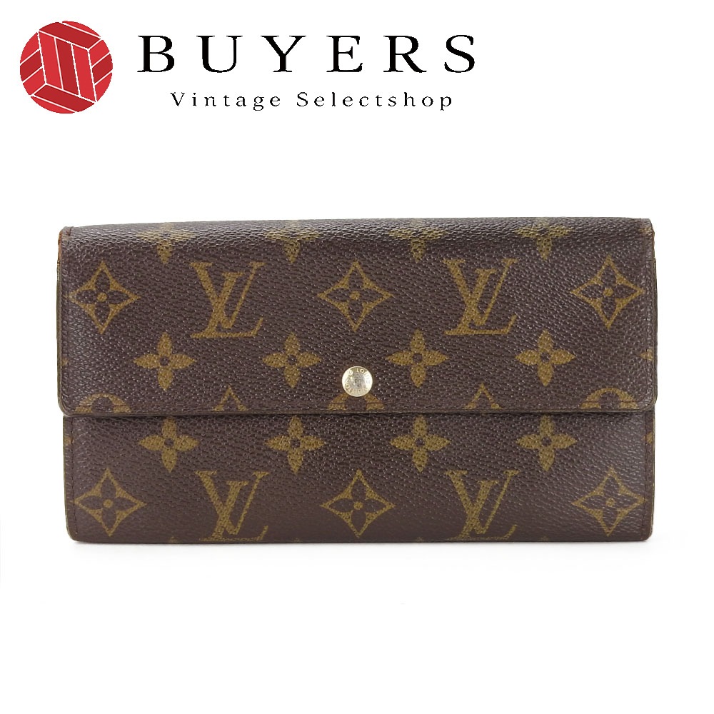 中古 長財布 ポルトフォイユサラ M61734 モノグラム ブラウン 二つ折り レディース 女性