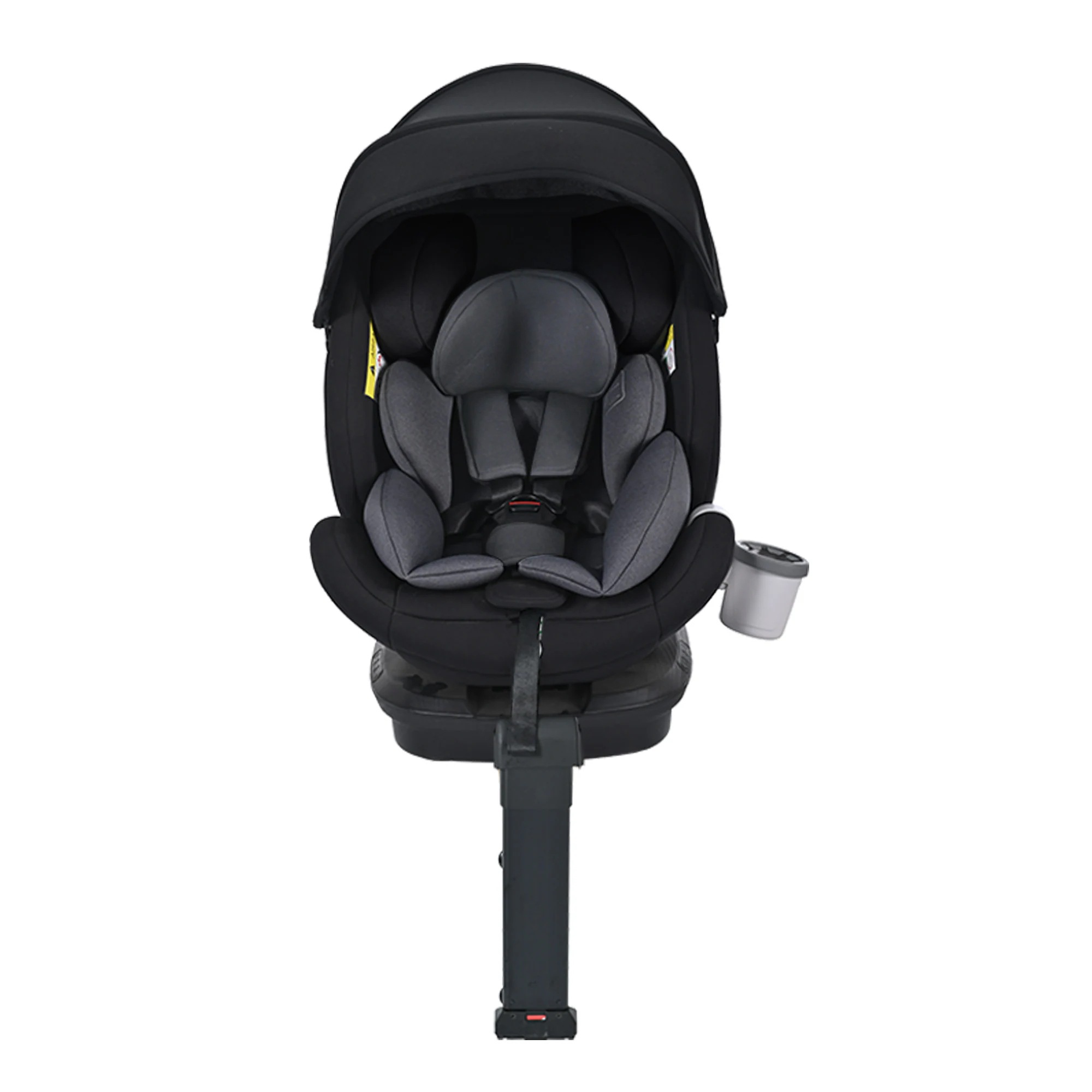 1733【ドリンクホルダー追加】【サーポットレッグ】チャイルドシート 新生児 ISOFIX 0歳～12歳 360度回転式 40～150cm ジュニアシート 調節可能 洗える 超広いキャノピー付き ベビ