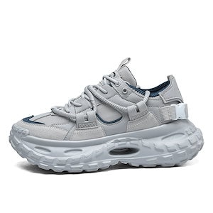 と通気性臭い足メンズスポーツシューズ厚底カジュアルパパシューズトレンドシニアセンスの紳士靴