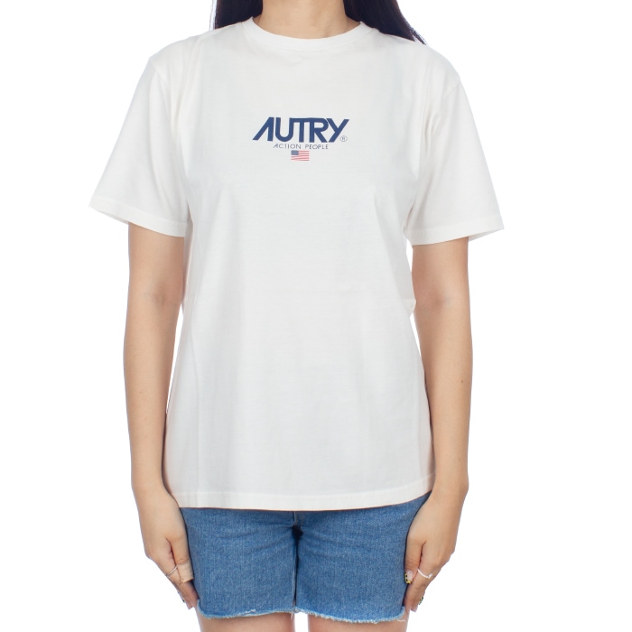[AUTRY] 象徴的なロゴ半袖Tシャツ女性 TSIW 2341
