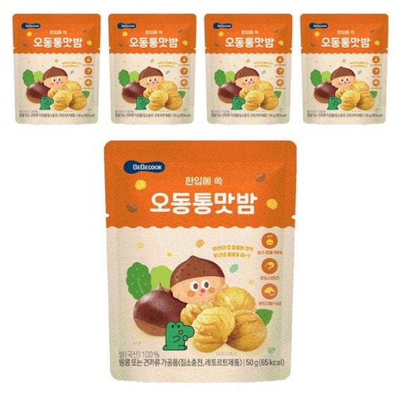 ベベクック五洞ふっくらおいしいスナック50g5個