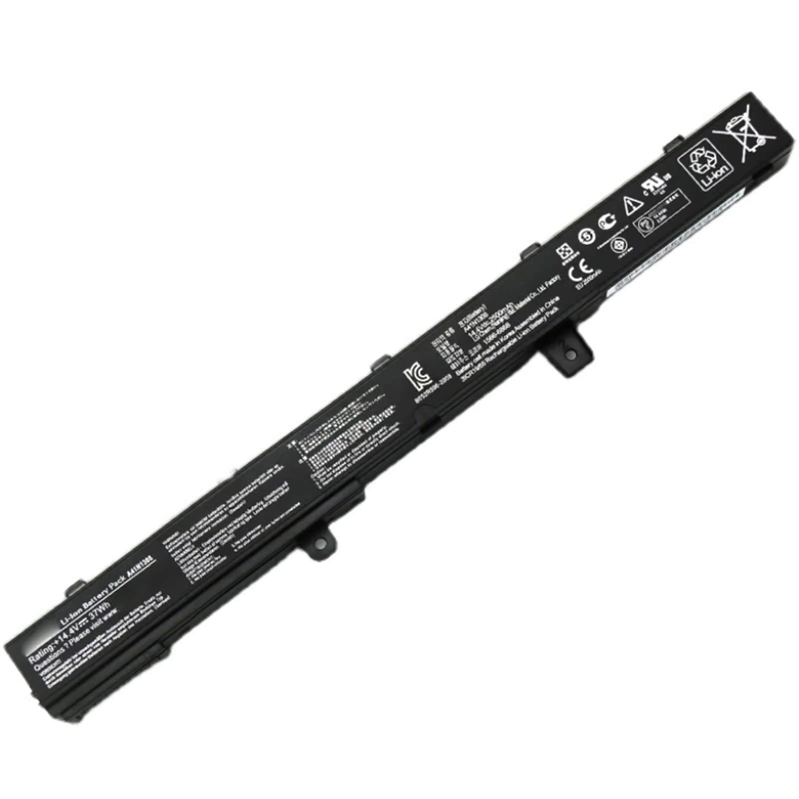 A41N1308 電池・Asusノートパソコン互換 37Wh/2500mAh X451 X451C X451CA X551 X551C X551CA X551MAV D550 A41N1308 A31