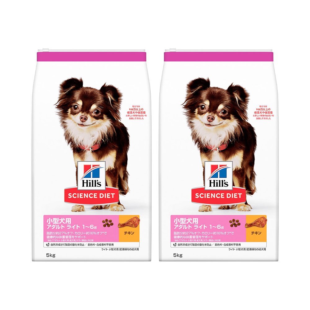 ドッグフード　サイエンスダイエット　小型犬用　アダルトライト　１ー６歳　肥満傾向の成犬用　チキン　５ｋｇX２　ヒルズ　犬　ＣＲＣ45―05―19―10―63 7,576円
