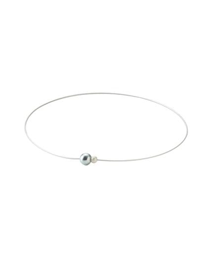 RAKUWA ネックレス ワイヤー EXTREME ミラーボールツイン ライトブルー/パール 40CM【肩こり】【首こり】【先端技術メタックス採用】