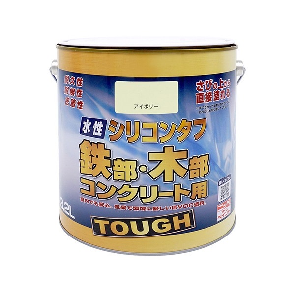 ニッペ 水性シリコンタフ アイボリー 3.2L