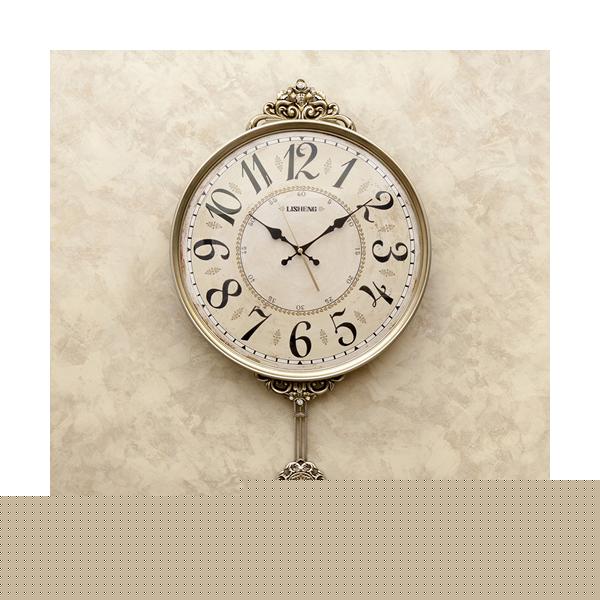 掛け時計 振り子 ビクトリアン調 壁掛時計 ウォールクロック ヨーロピアン アンティーク おしゃれ 無音 連続秒針 イタリア フィレンツェ風