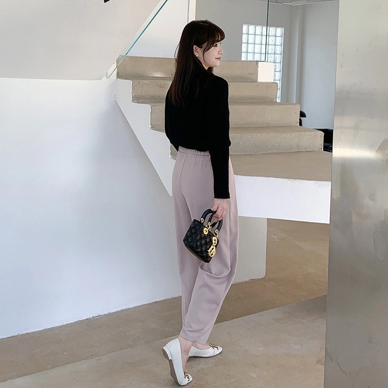 パンツレギンス大きいサイズ ズボン 4L ワイドパンツ揚げ街ズボンの大きいサイズの婦人服のゆるい痩せストレートパンツ秋の薄物九分スーツカジュアル 春夏 韓国ファッション 上品 ゆったり 5l 5L レ