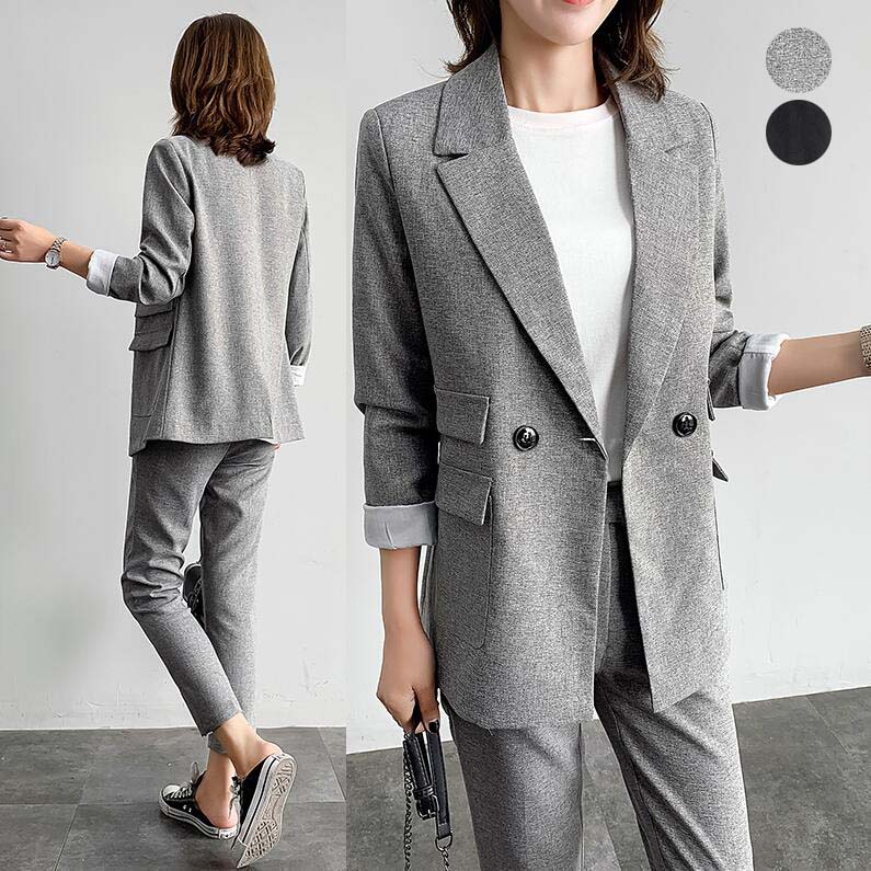 パンツスーツ レディース スーツセット ブラックスーツ レディーススーツ 大きいサイズ フォーマル ビジネススーツ 上下セット リクルートスーツ セットアップ スーツ ジャケット パンツ 入学式 卒業