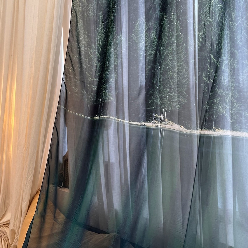 シフォン生地ポスター Resting lake / 140x225cm