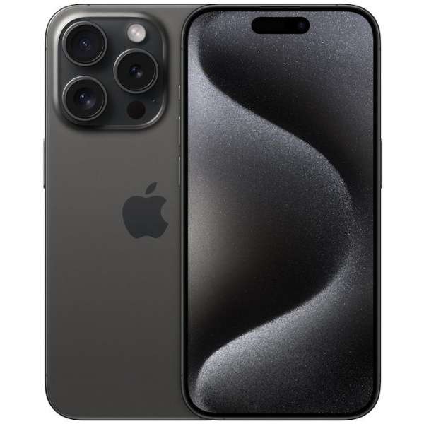 【SIMフリー】iPhone 15 Pro ：128GB デュアルSIM（nano-SIMとeSIM） MTU73J/A ブラックチタニウム