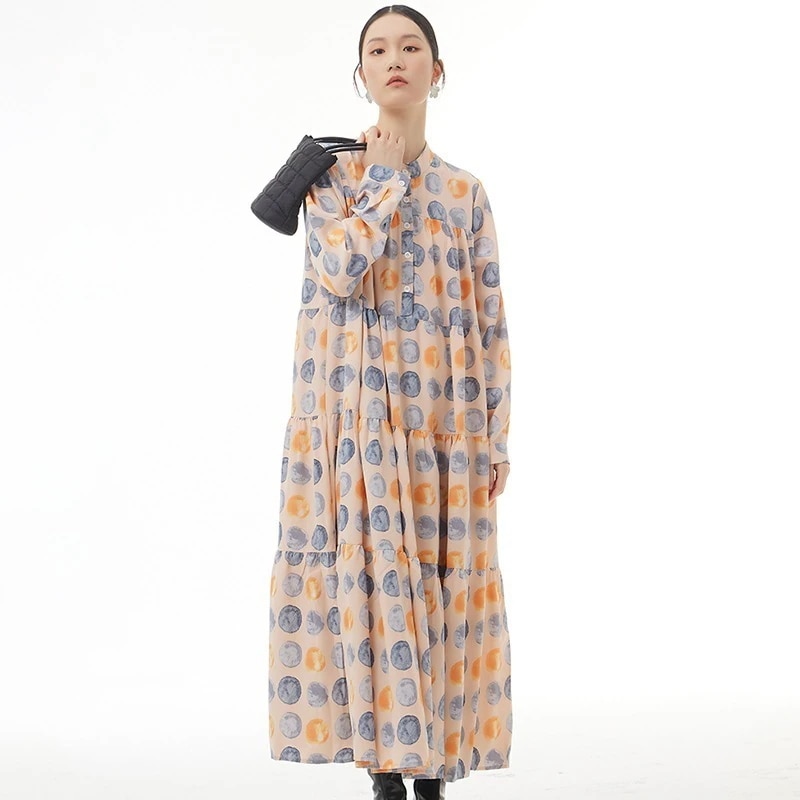 韓国ファッション大きいサイズレディース夏服長袖日焼け止めリネンシャツワンピースロング肉を隠す着痩せ効果