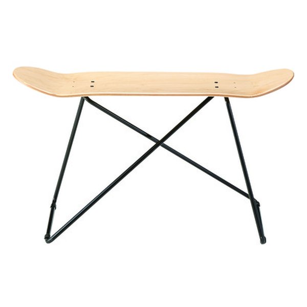 スケートボードスツール ナチュラル 幅81×奥行き31×高さ50cm SF-201NA