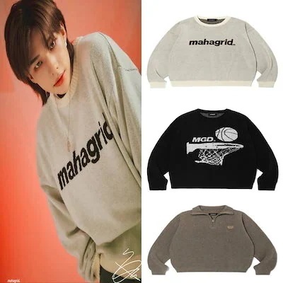 22FW stray kids 着用 BASIC LOGO KNIT SWEATER スキズ [公式正規品]