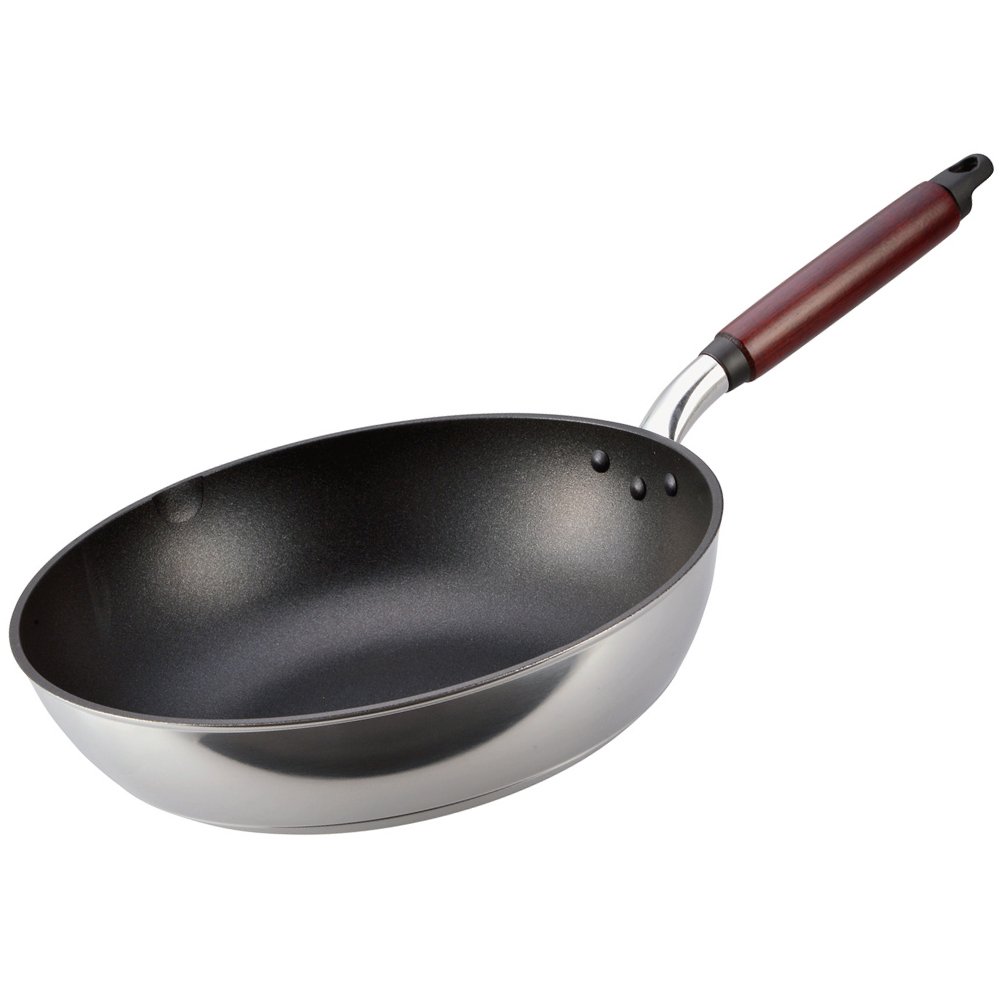 北陸アルミ いため鍋 30cm [ガス火専用] 軽量 キャストスタイルライト テフロン加工 日本製