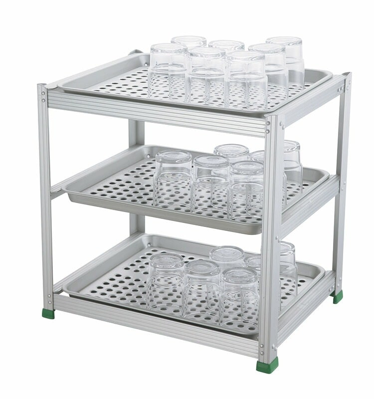 中尾アルミ製作所 アルマイト三段式ウォーターグラストレー 小 40,837円