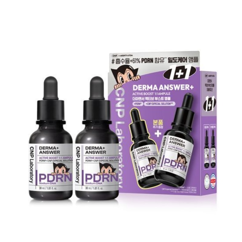 ダーマアンサー アクティブブースト PDRNアンプル(30ml+30ml)차앤박 더마앤서 액티브 부스트 PDRN앰플 (30ml+30ml)