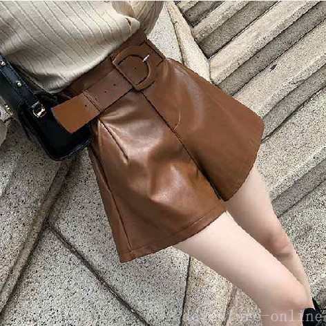 【2025新作入荷】ボトムス パンツ レディース ズボン ワイドパンツ ショートパンツ ハーフパンツ レザーパンツ ショーパン 短パン レザー調 フェイクレザ