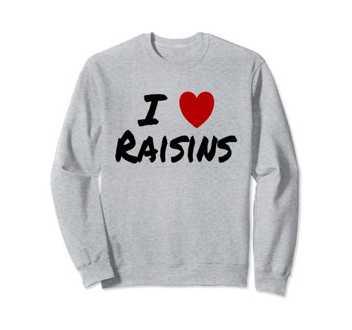 I HEART (愛) レーズン スナック ベジタリアン ビーガン ブドウ トレーナー