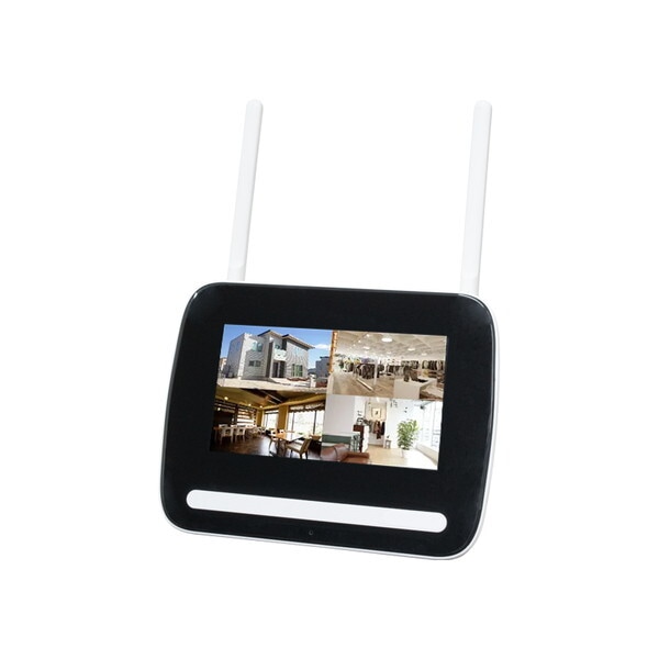 塚本無線 WTW-EG2214W-2TB ホワイト 7インチタッチパネルディスプレイ一体型 4ch NVR イーグルミニスタンド