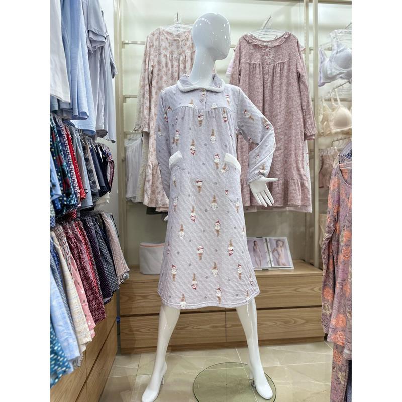 三重織雪だるまナ염, ボア털 女性ワンピース GW1959A (スターフィールドCOEX)