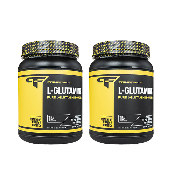 Lグルタミン 1kg 2本 プリマフォース PrimaForce L-Glutamine (旧商品名：グルタミン1000g) 海外発送便商品：日時指定不可 ヤマト国際便発送