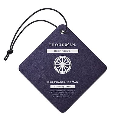 他サイト： プラウドメン 車用芳香剤 カーフレグランスタグ 1枚 (グルーミング・シトラスの香り) 吊り下げ型 芳香剤の商品画像
