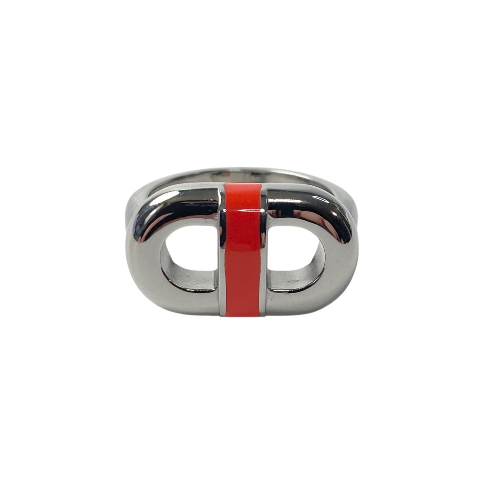 美品 現行 エルメス HERMES レディース マイヨン リング ステンレス T50 約12号