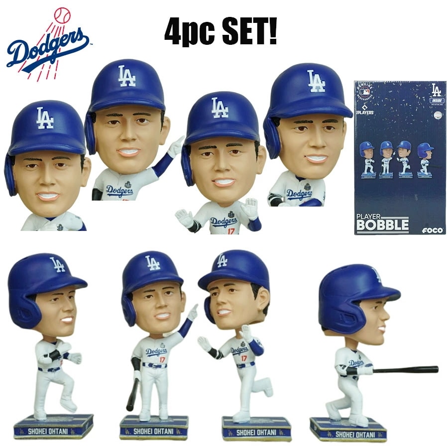 大谷翔平 ボブルヘッド シリアルナンバー入り4パック ミニビッグヘッド ボブルヘッド フィギュア 4.5inchMLB 4pack Mini Bighead SetLA