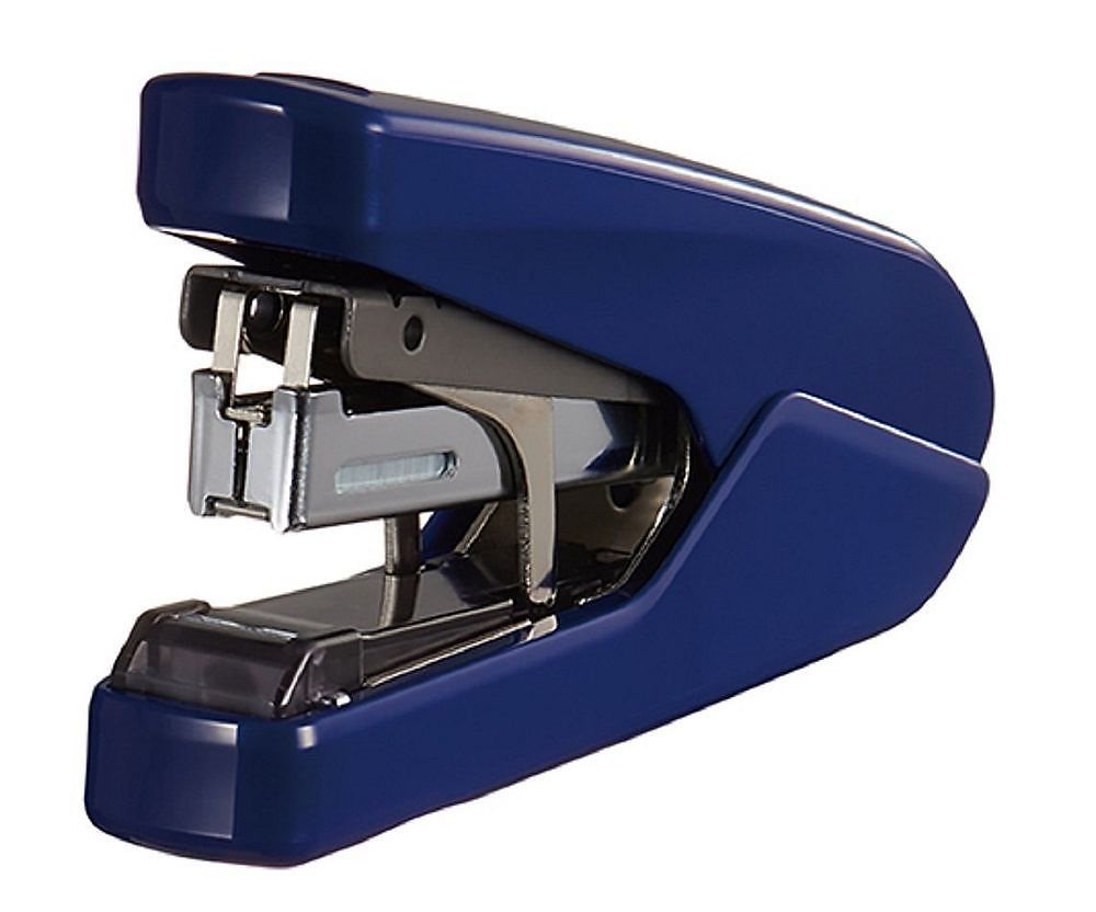 （まとめ買い）ホッチキス パワーフラット 26枚とじ ブルー HD-10DFL/B2 [x3]