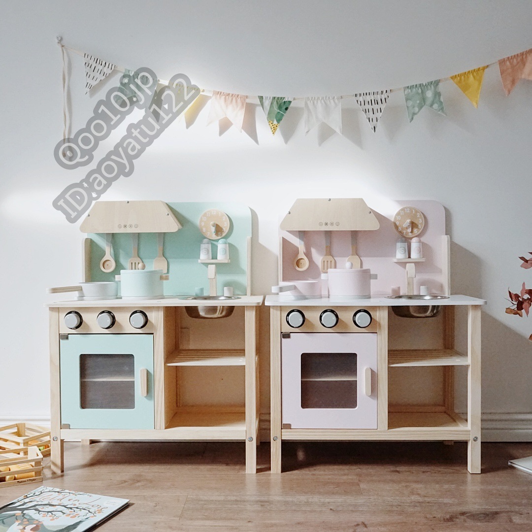 キッチンおもちゃ木製ストーブ子供用ままごとギフト男の子と女の子向け