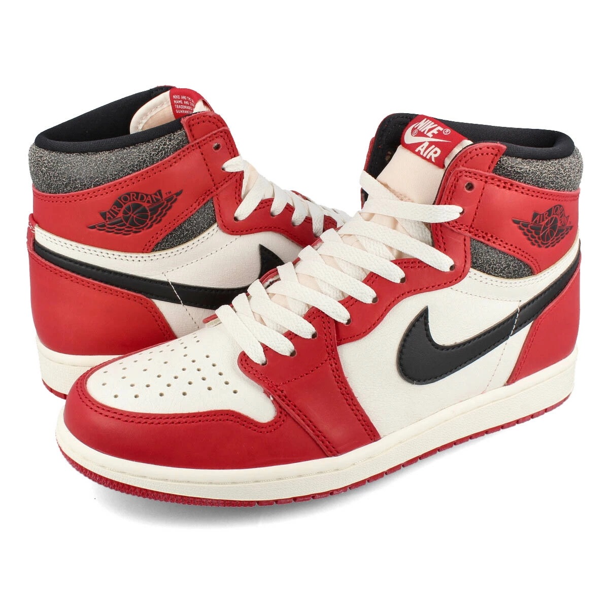 AIR JORDAN 1 RETRO HIGH OG VARSITY RED/BLACK/SAIL/MUSLIN 【CHICAGO LOST & FOUND】