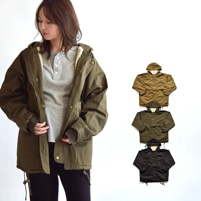 モッズコート 裏ボアドルマンモッズコート アウター コート レディース 裏ボア もこもこ ボアコート