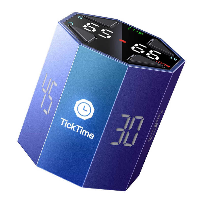 LLANO　llano TickTime MAX ポモドーロタイマー 生産性アップ・集中力向上 手のひらサイズ 3/5/10/15/25/30/45/60分 ブルー　TK2C-B1 6,292円