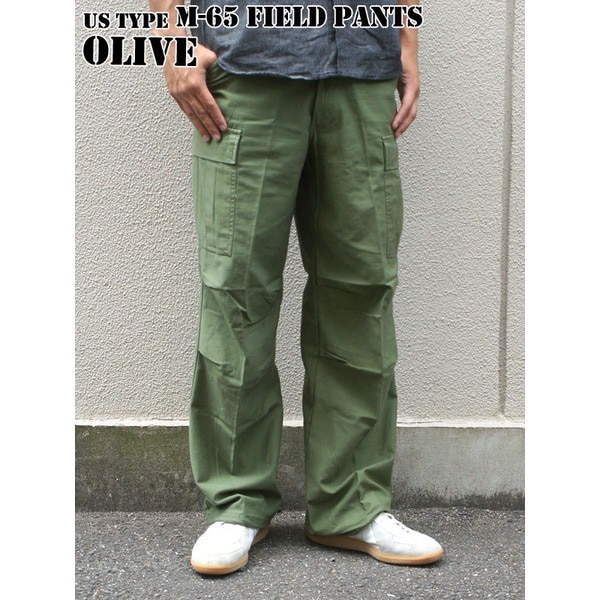 USタイプ M-65フィールドパンツ PP062YN オリーブ メンズ Lサイズ レプリカ