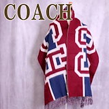 Qoo10] Coach メンズ マフラー ストール ウール 大判