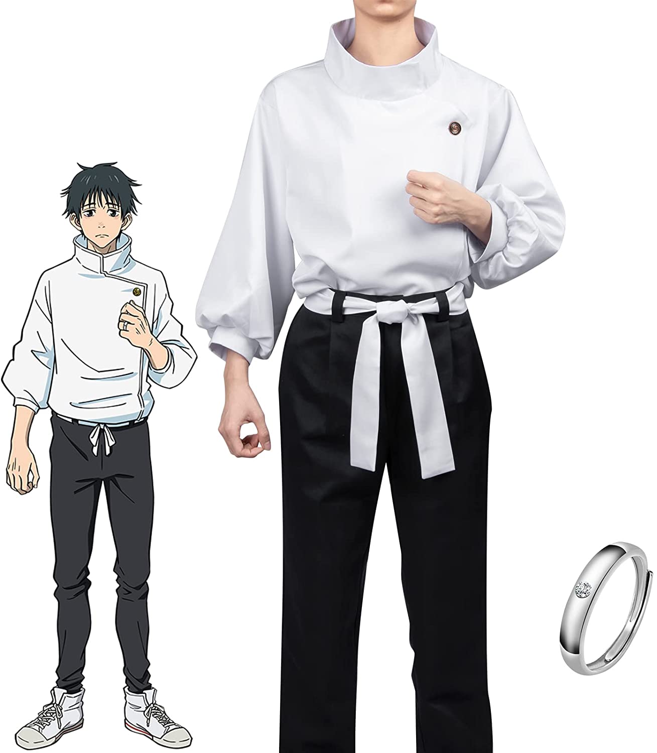 呪術廻戦 乙骨憂太 コスプレ 衣装 指輪付属 呪術廻戦 0 乙骨 コスプレ ハロウィン クリスマス