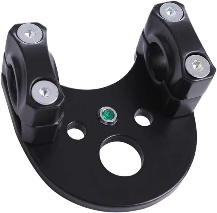 ホンダ 用 ハンドルポスト スーパーカブ リトルカブ バーハンドル キット ニュートラル LED付 汎用 社外品 ブラック( ブラック)